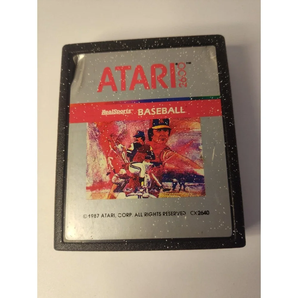 RealSports Baseball (Atari 2600, 1982)‎ game and manual